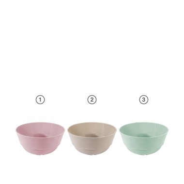 Bacia Plástico Luxe Redondo Multicor 3900ml 25X11.8cm