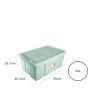 Caixa Arrumos com Rodas Plstico Verde 36l 59X40.5X25.7cm