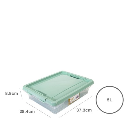 Caixa Arrumos Plástico Retangular Incolor 5l 37.3X28.4X8.8cm - Image product