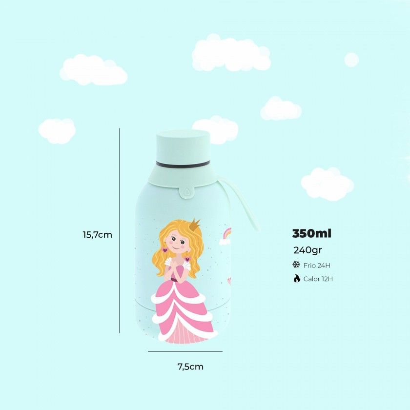 Garrafa gua Inox Mint Princess 350ML