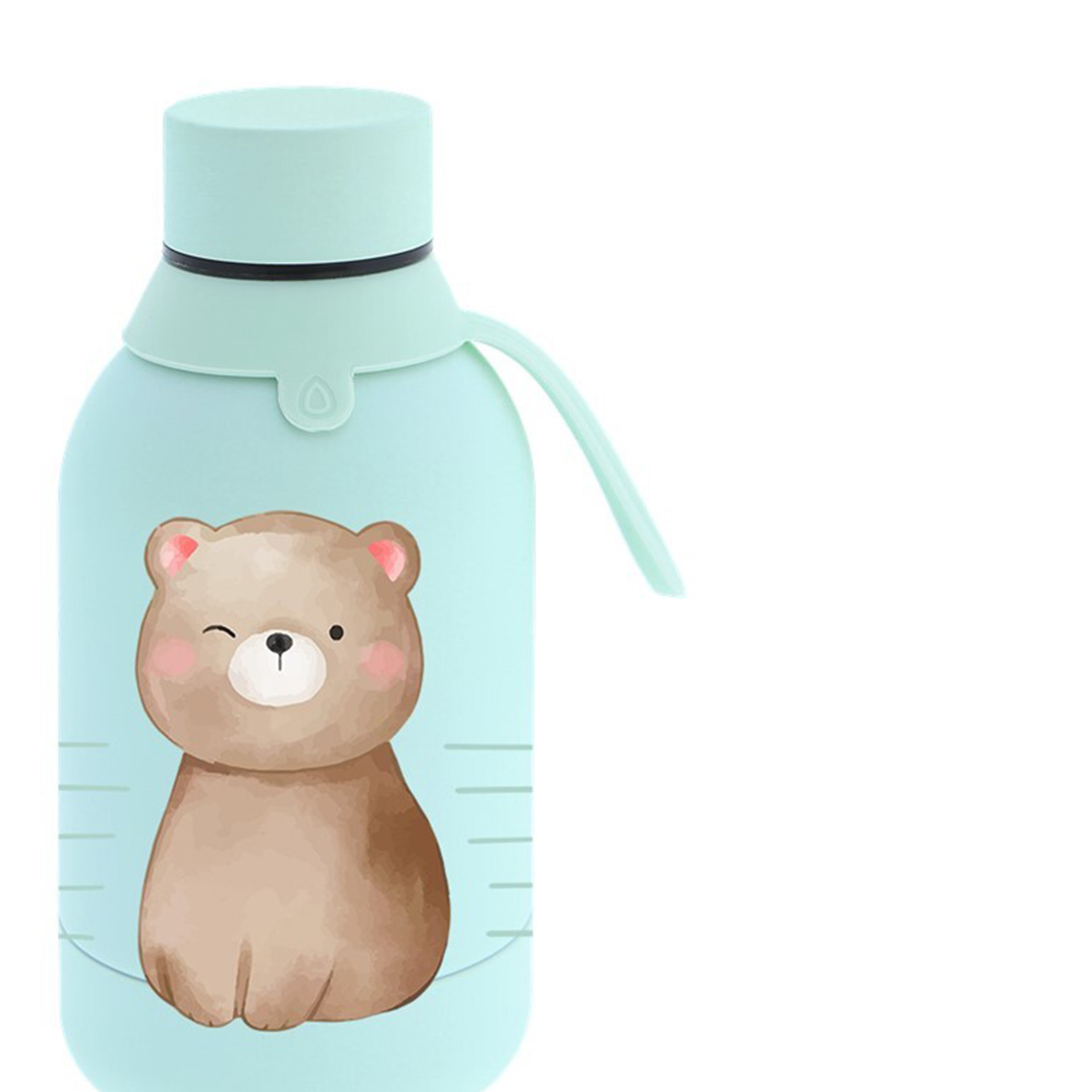 Garrafa Água Inox Mint Bear 350ML