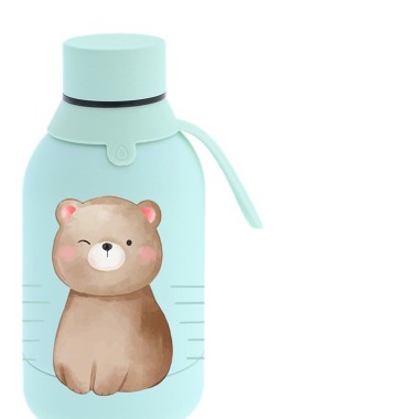 Garrafa Água Inox Mint Bear 350ML