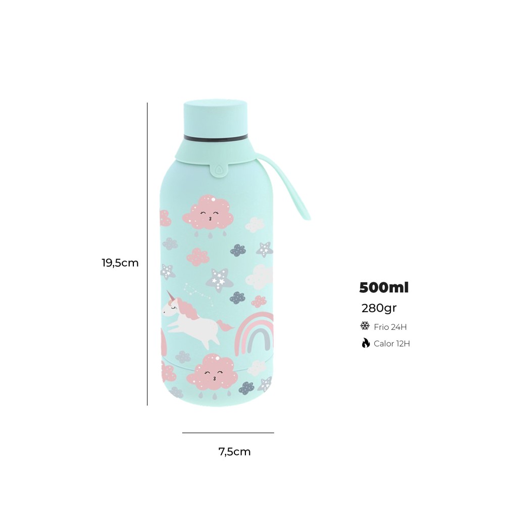 Garrafa Água Inox Mint Fantasy 500ML