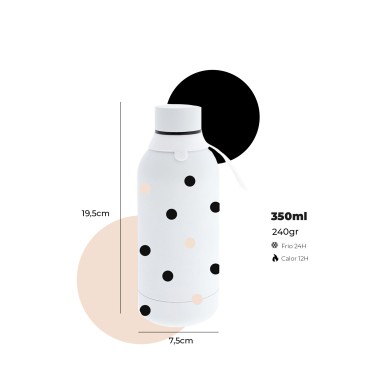 Garrafa �gua Inox Ice Small Dots