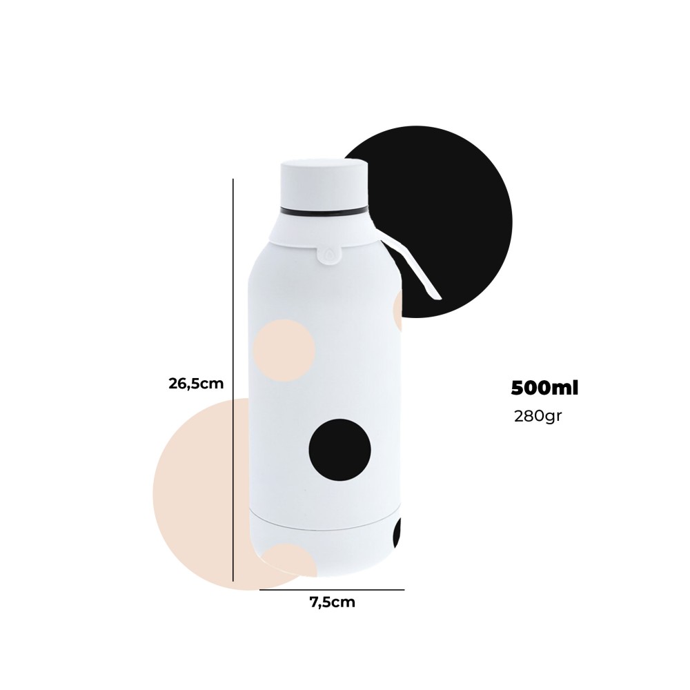 Garrafa �gua Inox Ice Dots 500ML