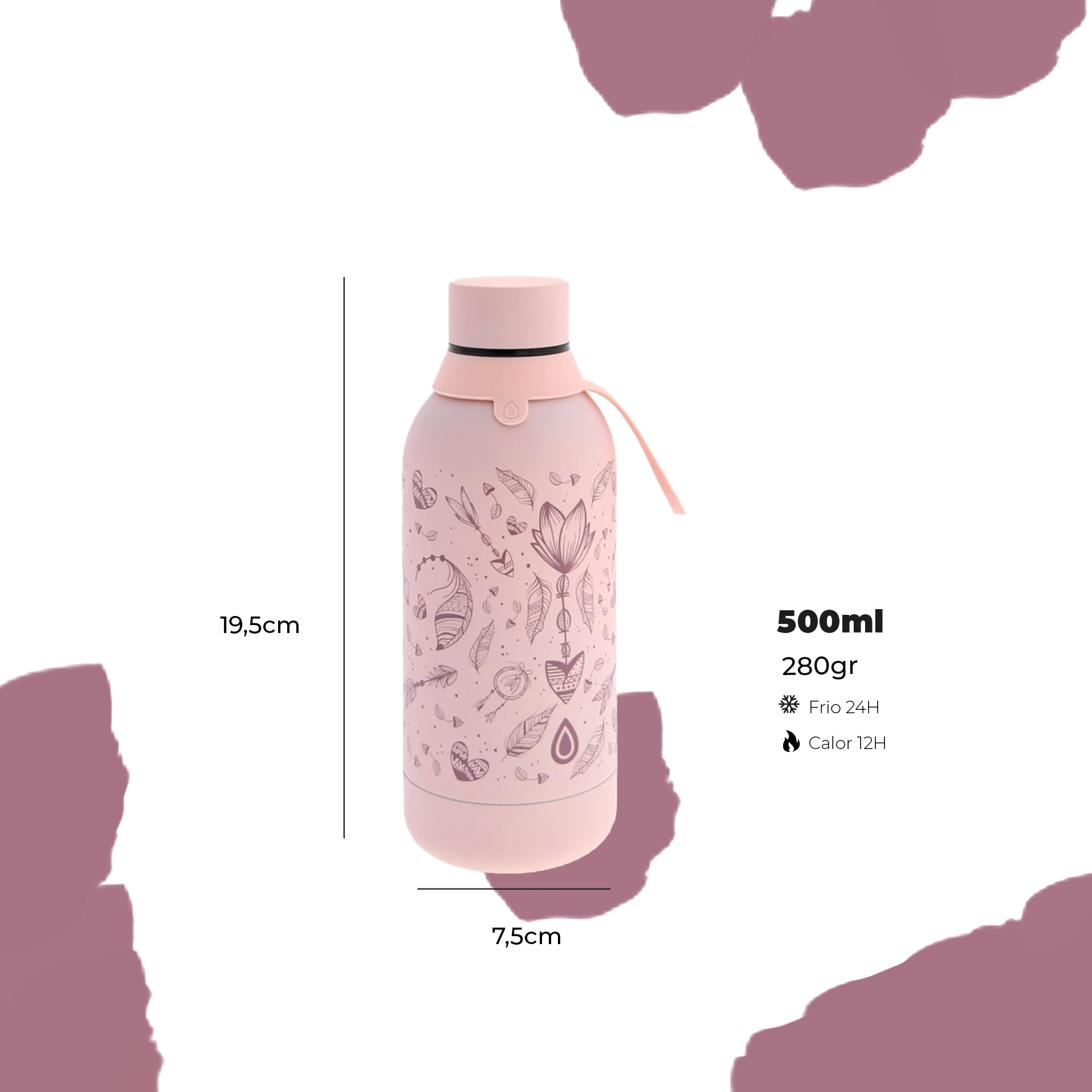 Garrafa Água Inox 500ML