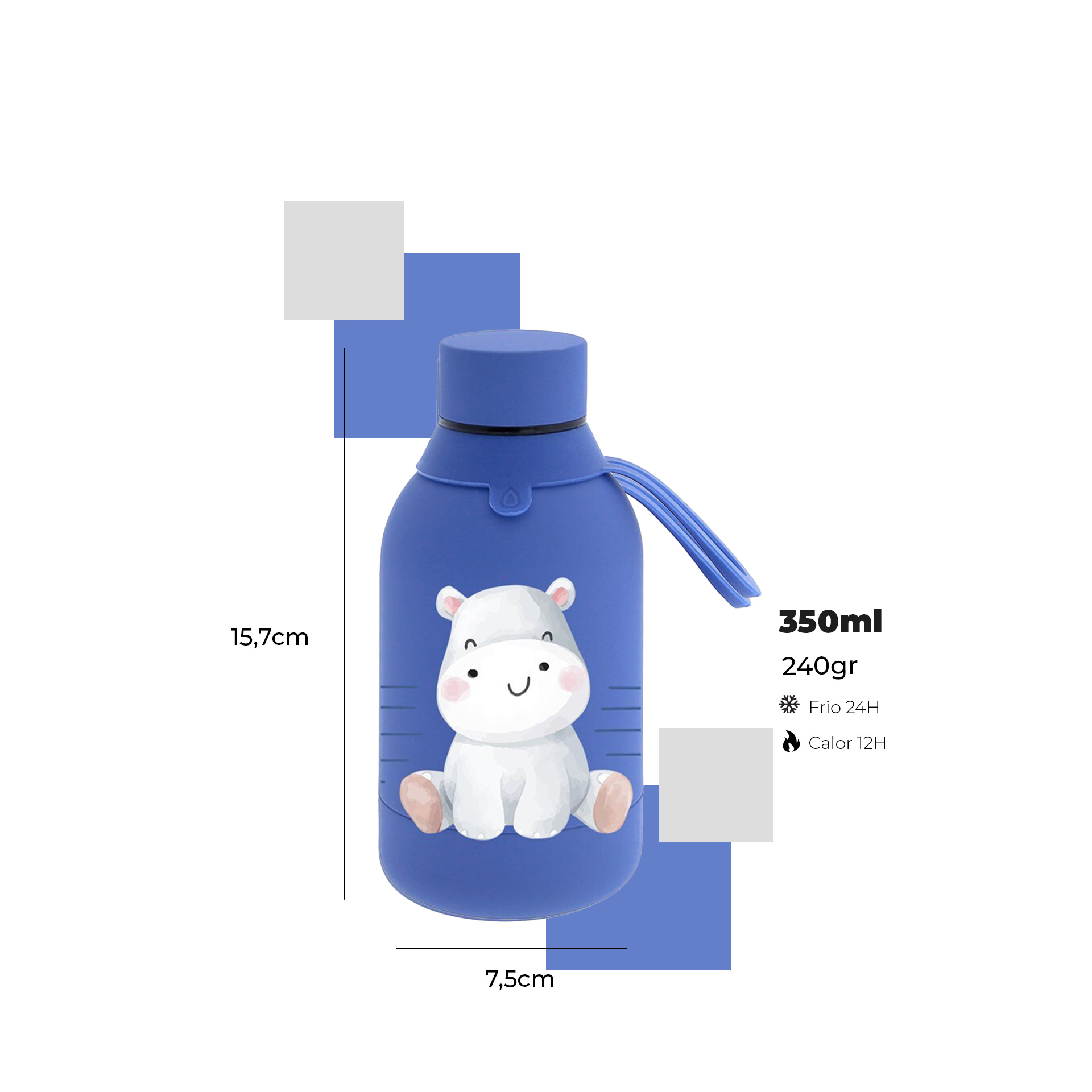 Garrafa Água Inox Mazarine 350ML