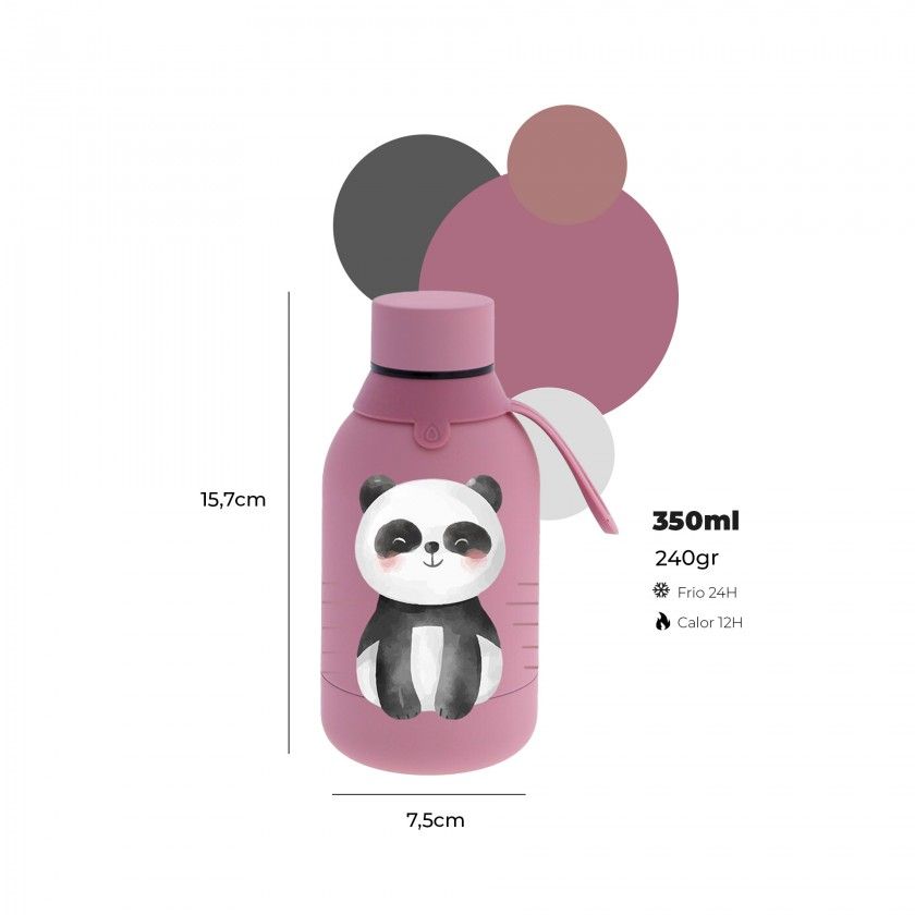 Garrafa gua Inox Makeup Panda 350ML