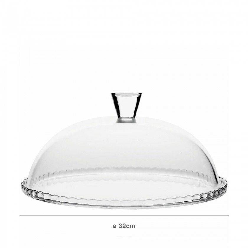 Queijeira Vidro Pâtisserie 32cm Queijeira Vidro Pâtisserie 32cm