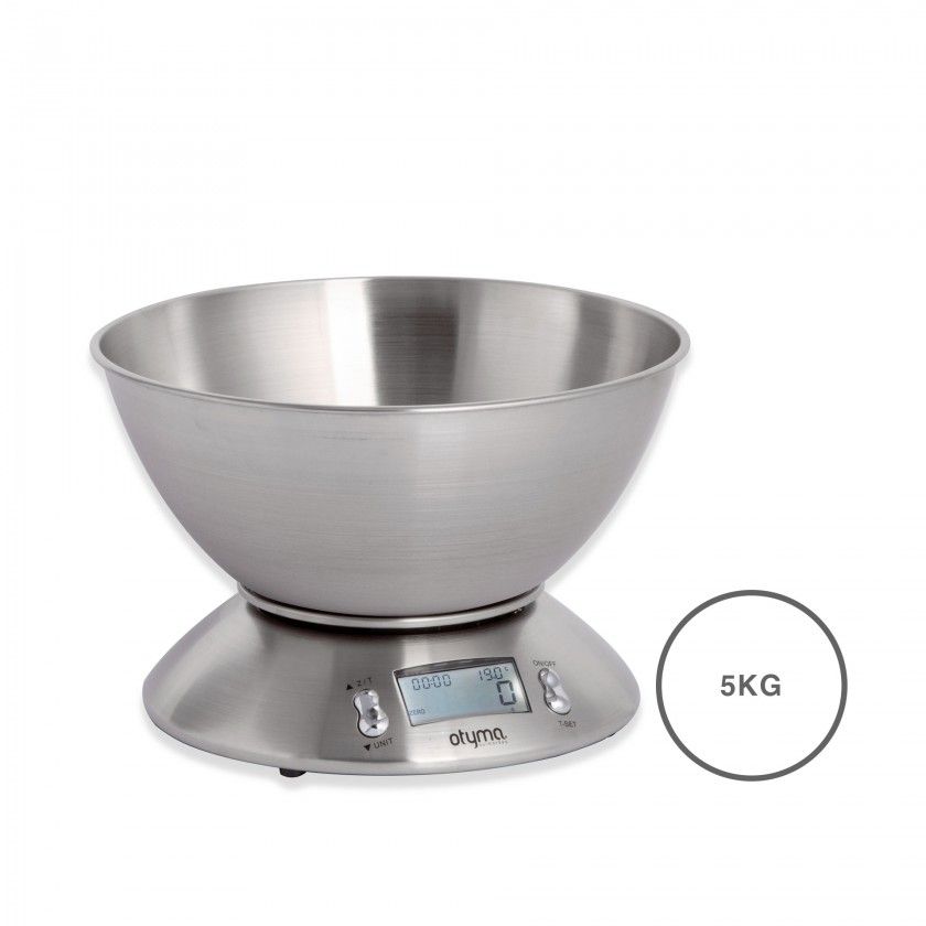 Balança Cozinha Digital Inox com Taça 5kg Balança Cozinha Digital Inox com Taça 5kg