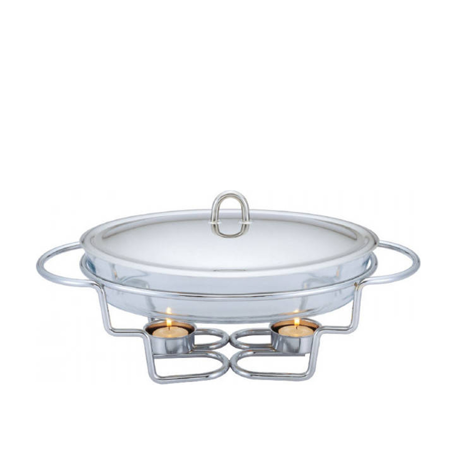 Assadeira Aquecimento Com Tampa Oval 3L