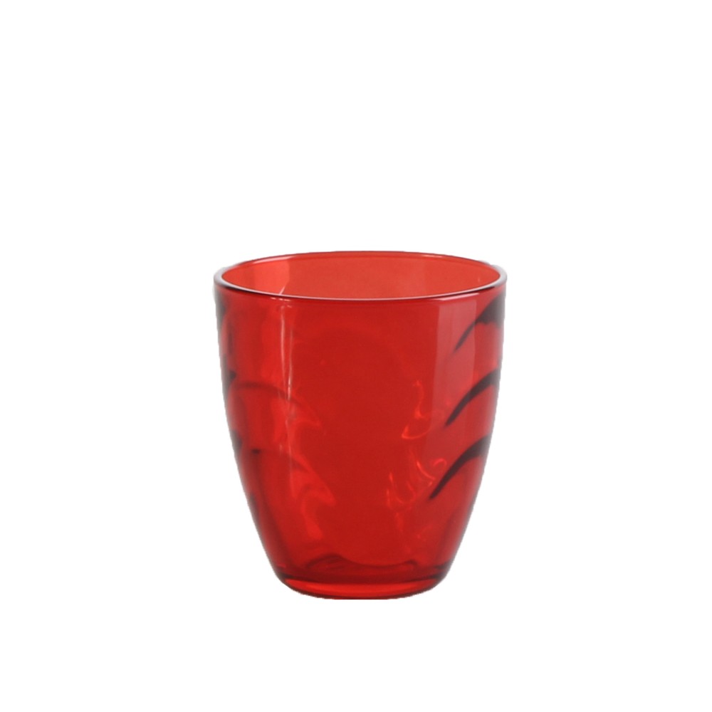 Copo Vidro Wave Vermelho 28cl