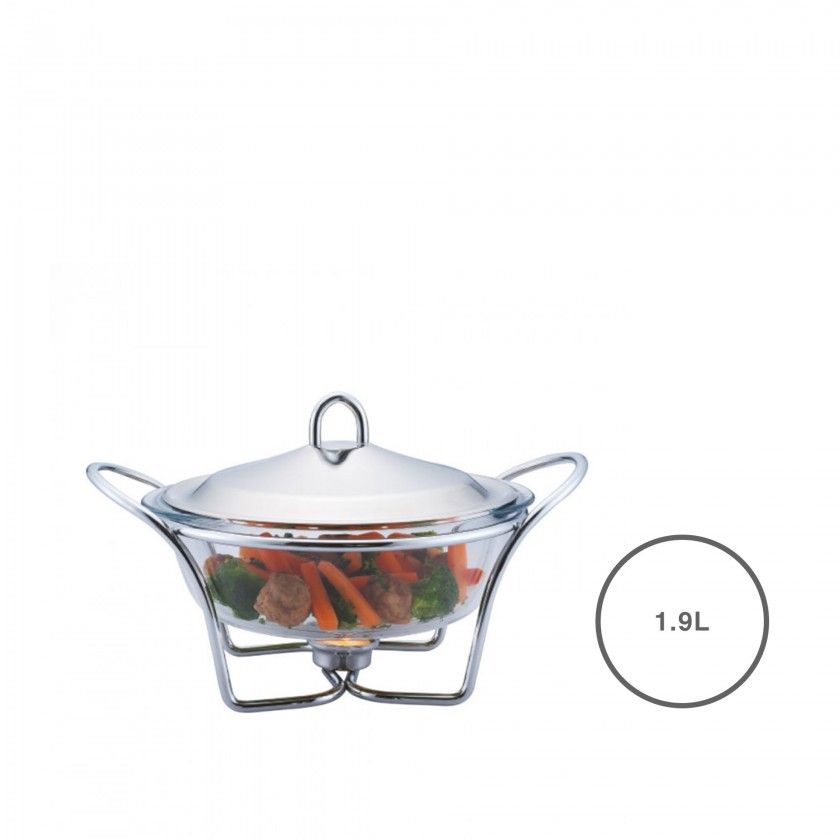 Assadeira Aquecimento Com Tampa Redonda 1.9L Assadeira Aquecimento Com Tampa Redonda 1.9L