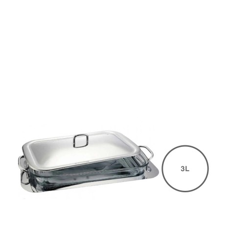 Assadeira inox com tampa 300ml - Image product