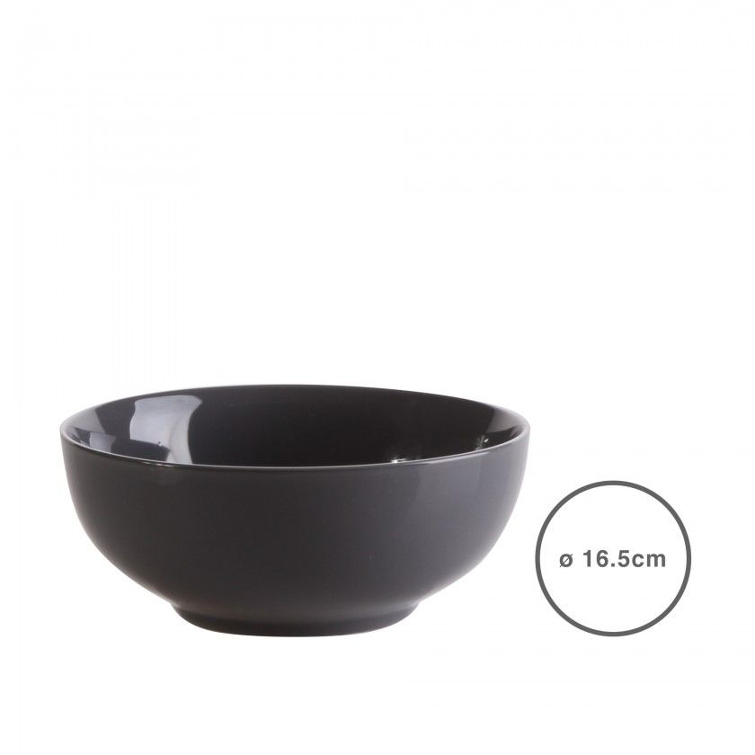 Tigela Cinza Escuro Ø16.5CM Tigela Cinza Escuro Ø16.5CM