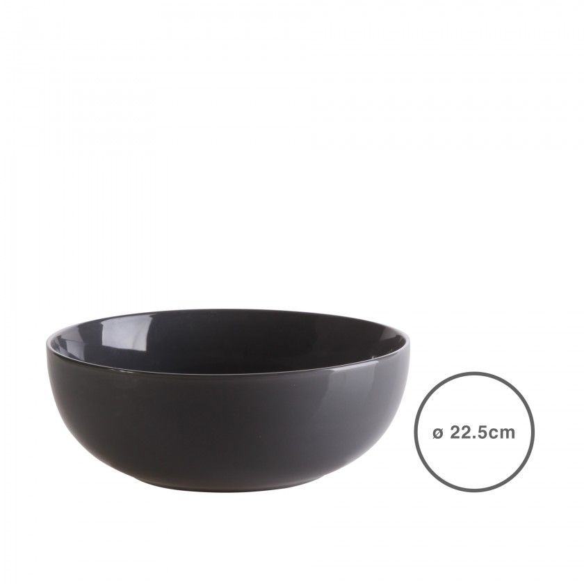 Saladeira Cinza Escuro 22.5CM