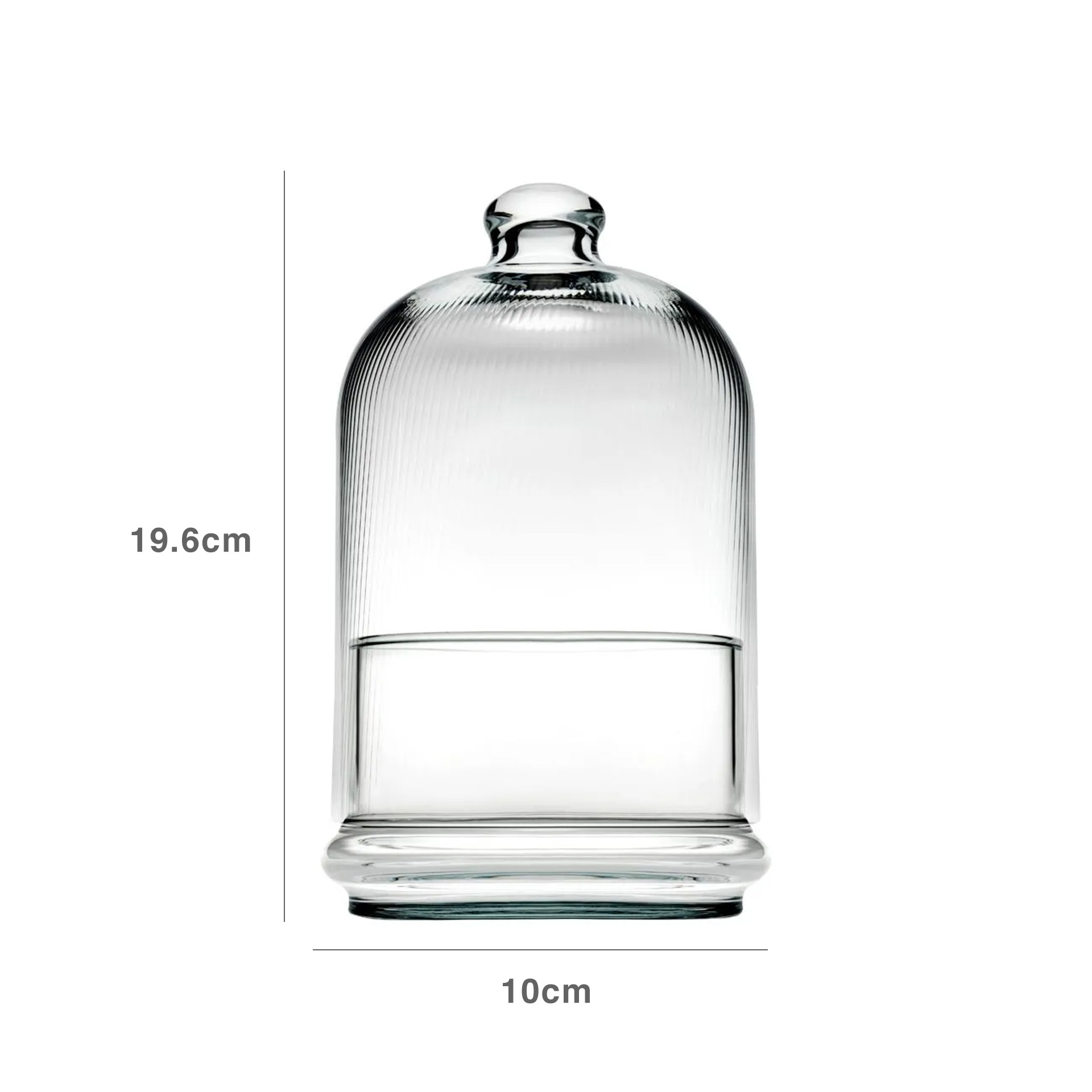 Queijeira Vidro Pâtisserie Midi 10X19.6CM