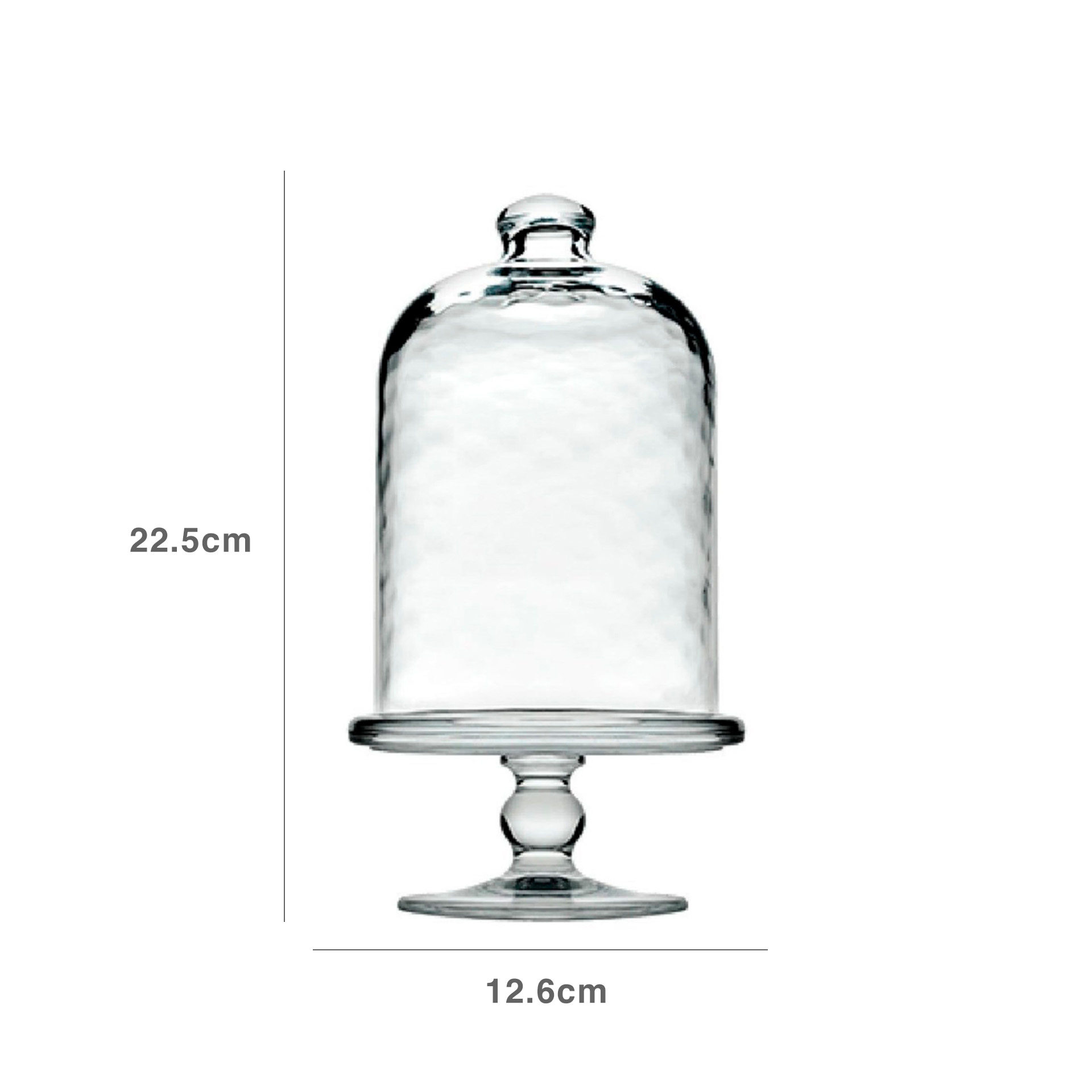 Queijeira Com Pé Vidro Pâtisserie Midi 12.6X22.5CM