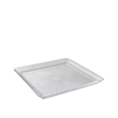 Prato Vidro Madlen Quadrado 24X24CM