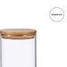 Frasco Hermtico Vivalto com Tampa Bambu 1800ml 10X25.7cm