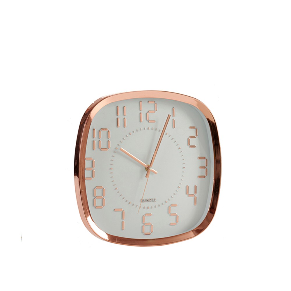 Relógio Quadrado Dourado 31cm