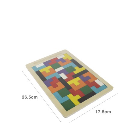 Brinquedo Madeira Puzzle 26.5X17.5X0.6CM - Image product