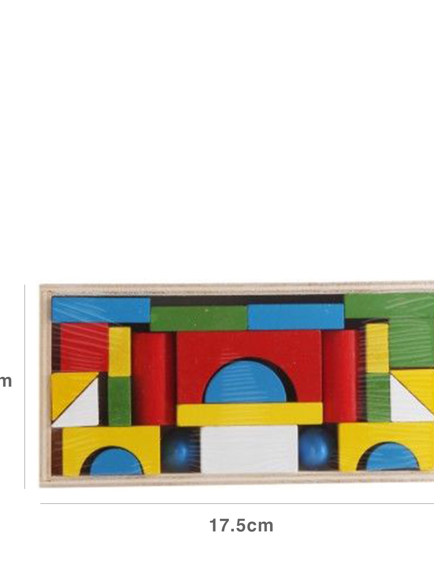 Brinquedo Madeira Construções 17.5X8.5X2.5CM