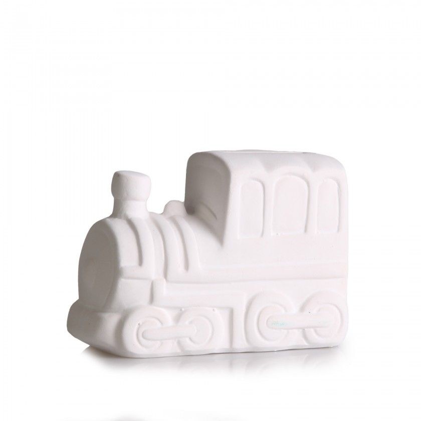 Mealheiro Cerâmica para Pintar Comboio com 4 Marcadores Mealheiro Cerâmica para Pintar Comboio com 4 Marcadores