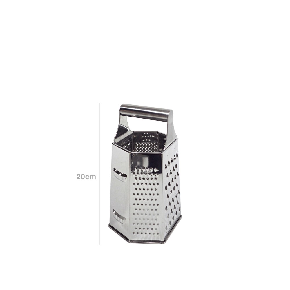 Raspador Inox 6 Faces 20X12X10cm
