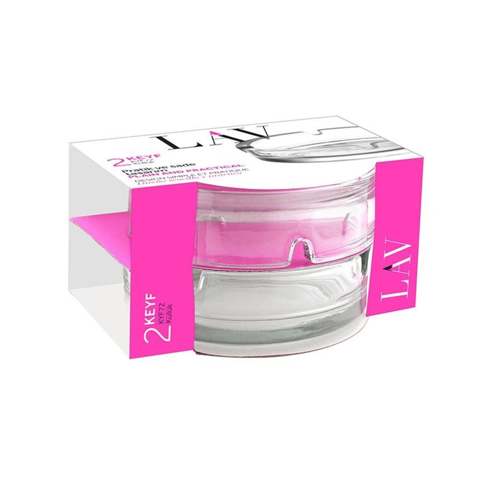 Cinzeiro Vidro Redondo Ø11X4CM Pack 2