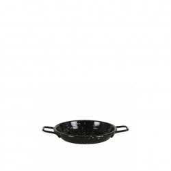 Paellera Valenciana com Rebordo Esmalte Preto N.10 10X1.7cm