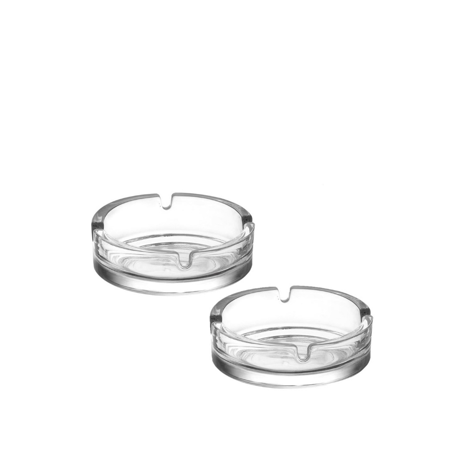 Cinzeiro Vidro Redondo Ø11X4CM Pack 2