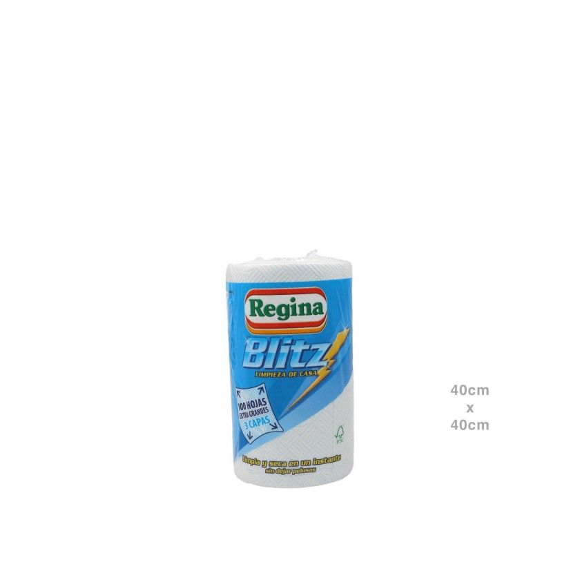 Rolo Papel Cozinha Blitz 3 Camadas 100 Folhas Rolo Papel Cozinha Blitz 3 Camadas 100 Folhas
