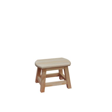 Banco Madeira Retangular Boleado 30X19CM