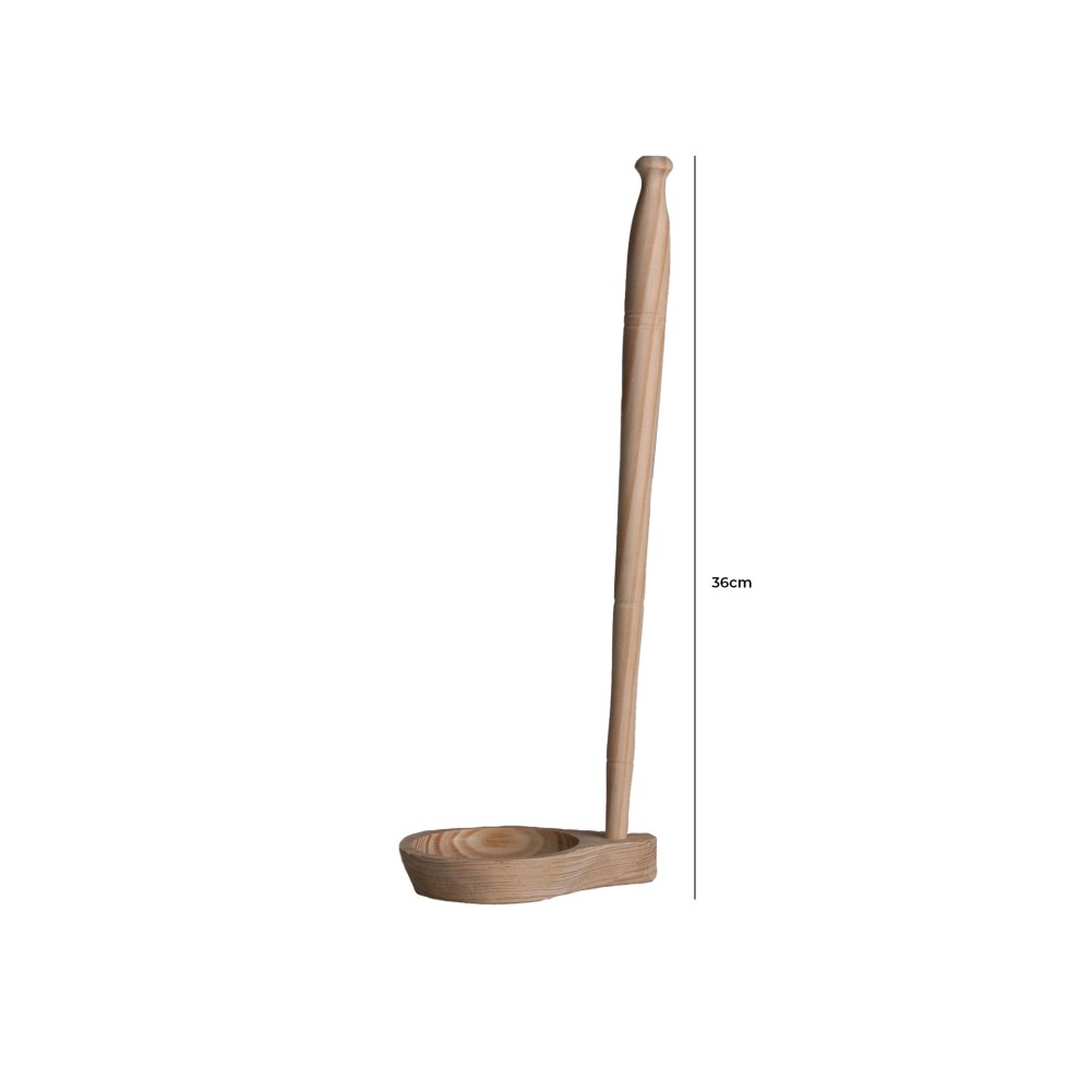 Colher Azeitona Madeira com Furos 36CM