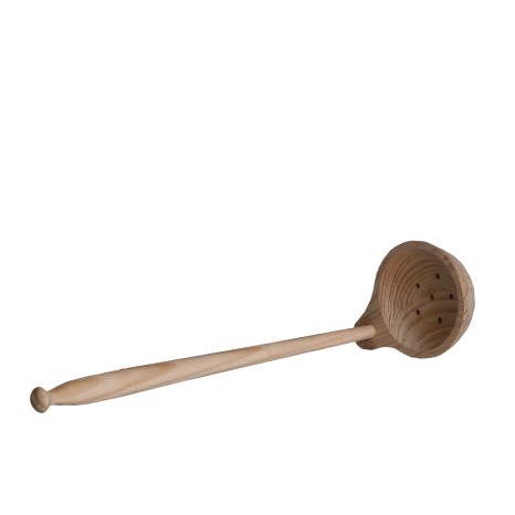Colher Azeitona Madeira com Furos 36CM - Image product