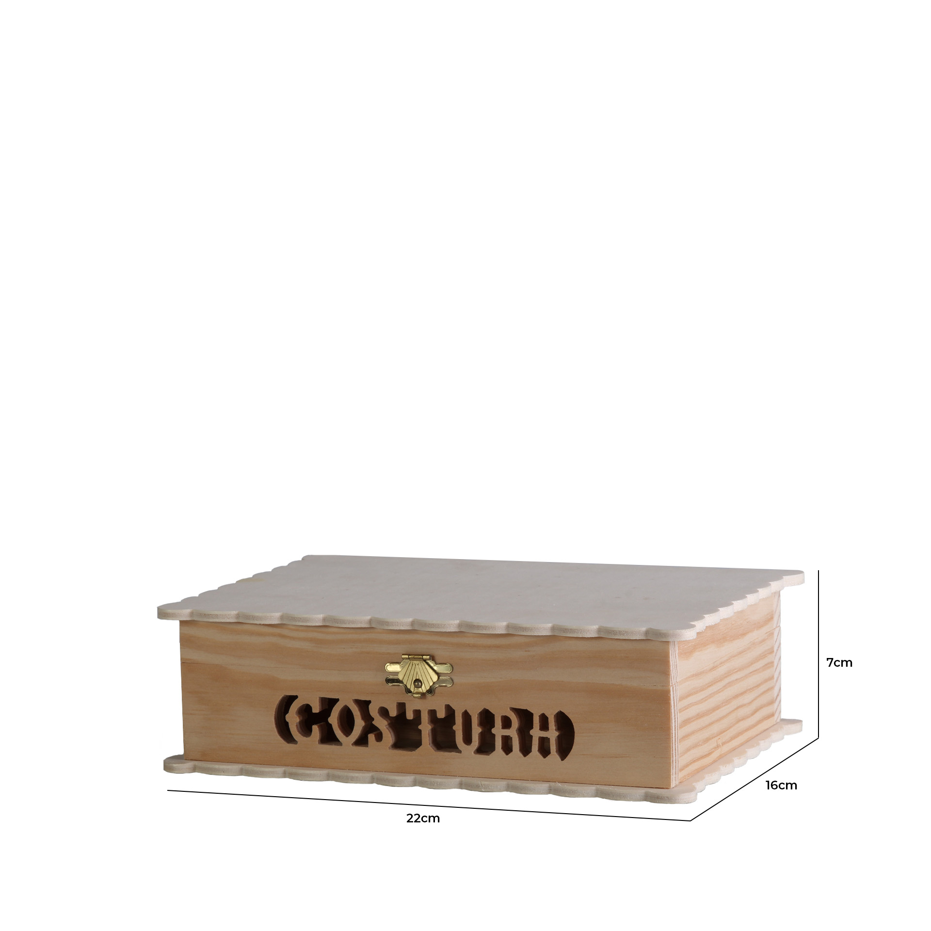Caixa Costura Natural 22X16X7CM
