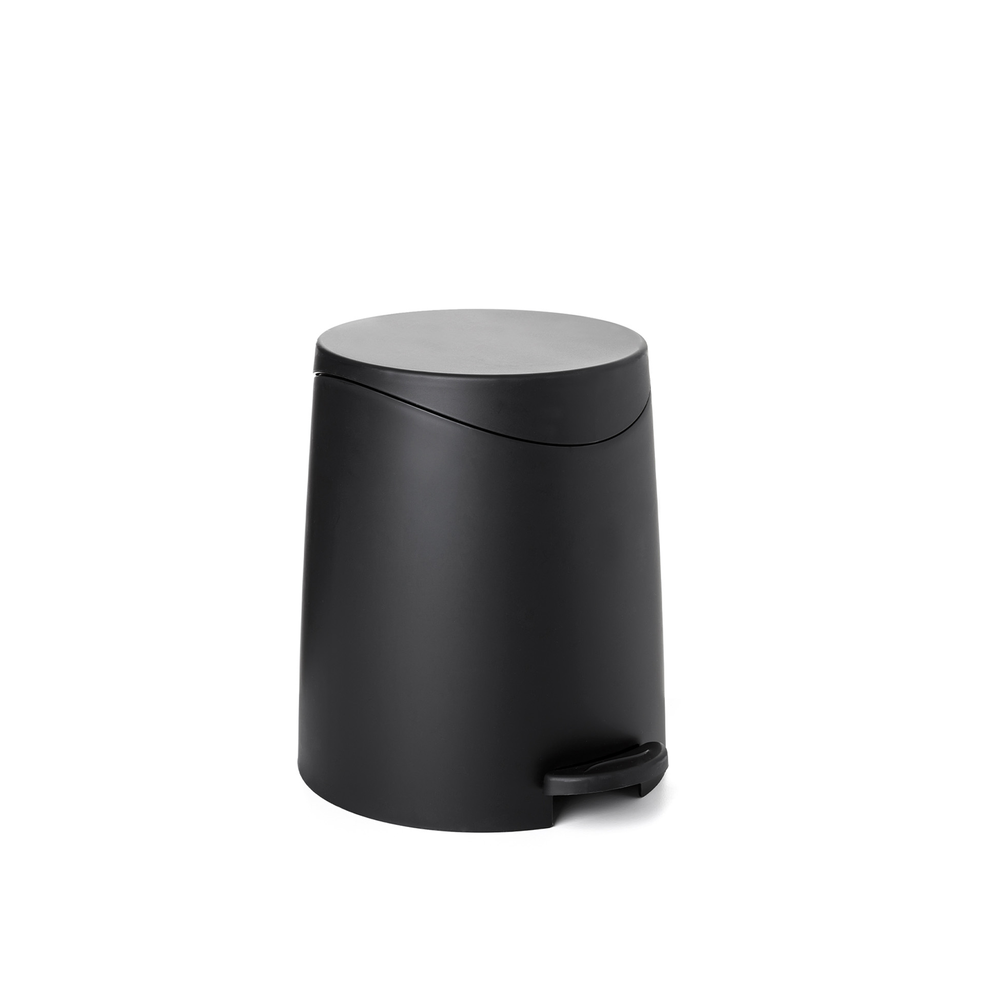 Balde Wc Milan Preto 3L / 19X21.8X22.1CM