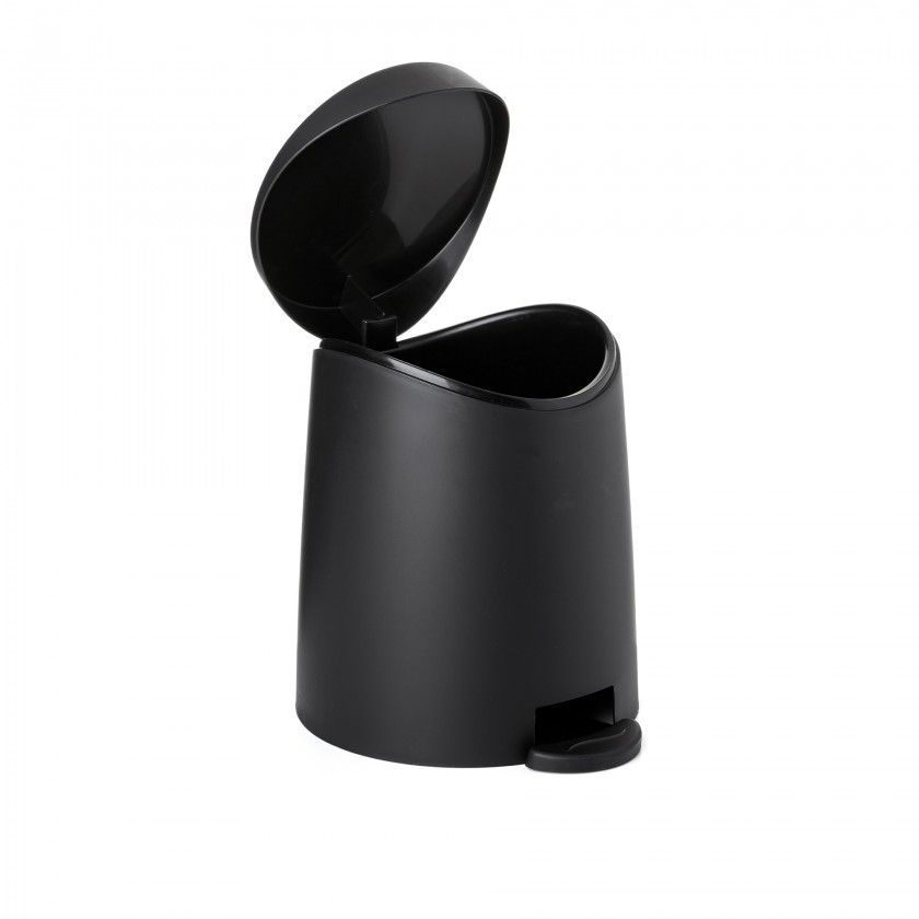 Balde Wc Milan Preto 3L / 19X21.8X22.1CM Balde Wc Milan Preto 3L / 19X21.8X22.1CM