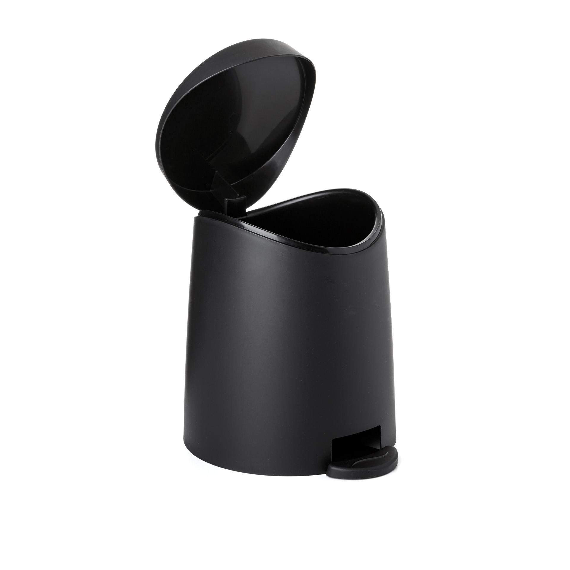 Balde Wc Milan Preto 3L / 19X21.8X22.1CM