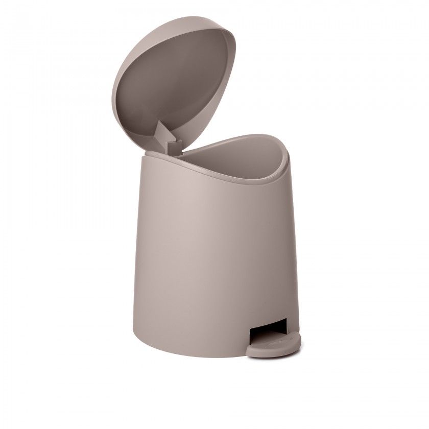 Balde Wc Milan Taupe 3L / 19X21.8X22.1CM Balde Wc Milan Taupe 3L / 19X21.8X22.1CM