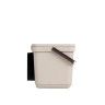 Balde Lixo com Suporte Creme 6L 26.5X20.5X18.5cm