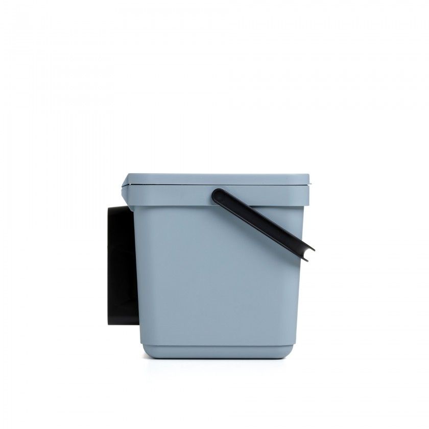 Balde Lixo com Suporte Azul 6L 26.5X20.5X18.5cm Balde Lixo com Suporte Azul 6L 26.5X20.5X18.5cm