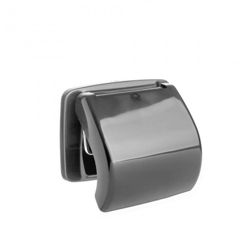 Porta Rolo Papel Higiénico Olympia Cinza 15.7X4.3X13.2CM Porta Rolo Papel Higiénico Olympia Cinza 15.7X4.3X13.2CM