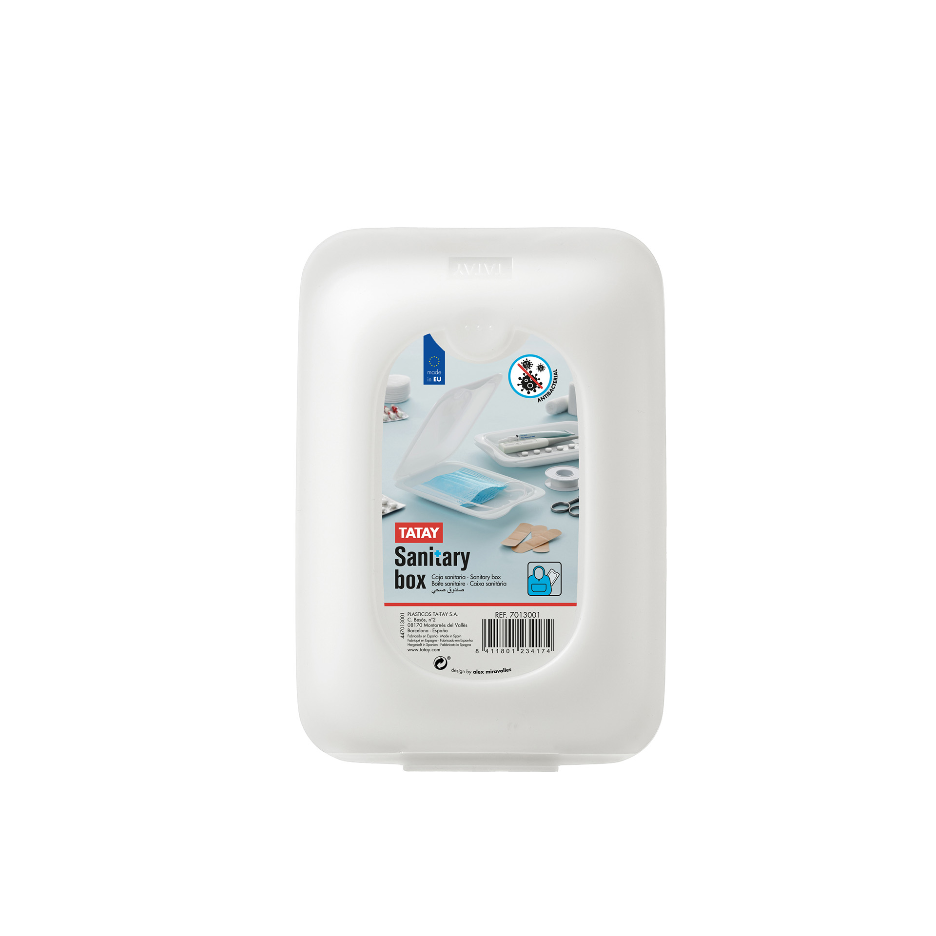 Caixa Produtos Sanitários 18X12X3CM