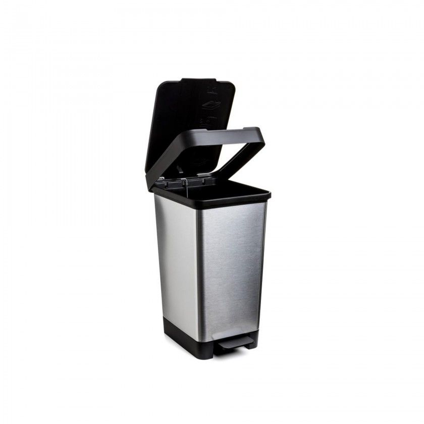 Balde Lixo com Pedal Smart Cor Sólida 25L 26X36X47cm Balde Lixo com Pedal Smart Cor Sólida 25L 26X36X47cm