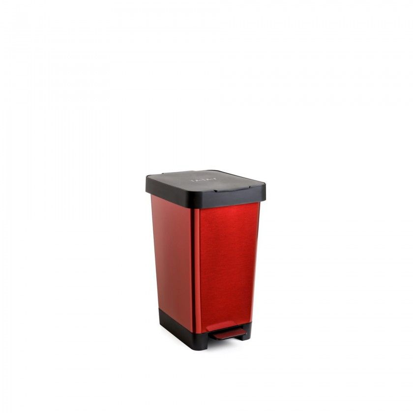 Balde Lixo com Pedal Smart Cor Sólida 25L 26X36X47cm Balde Lixo com Pedal Smart Cor Sólida 25L 26X36X47cm