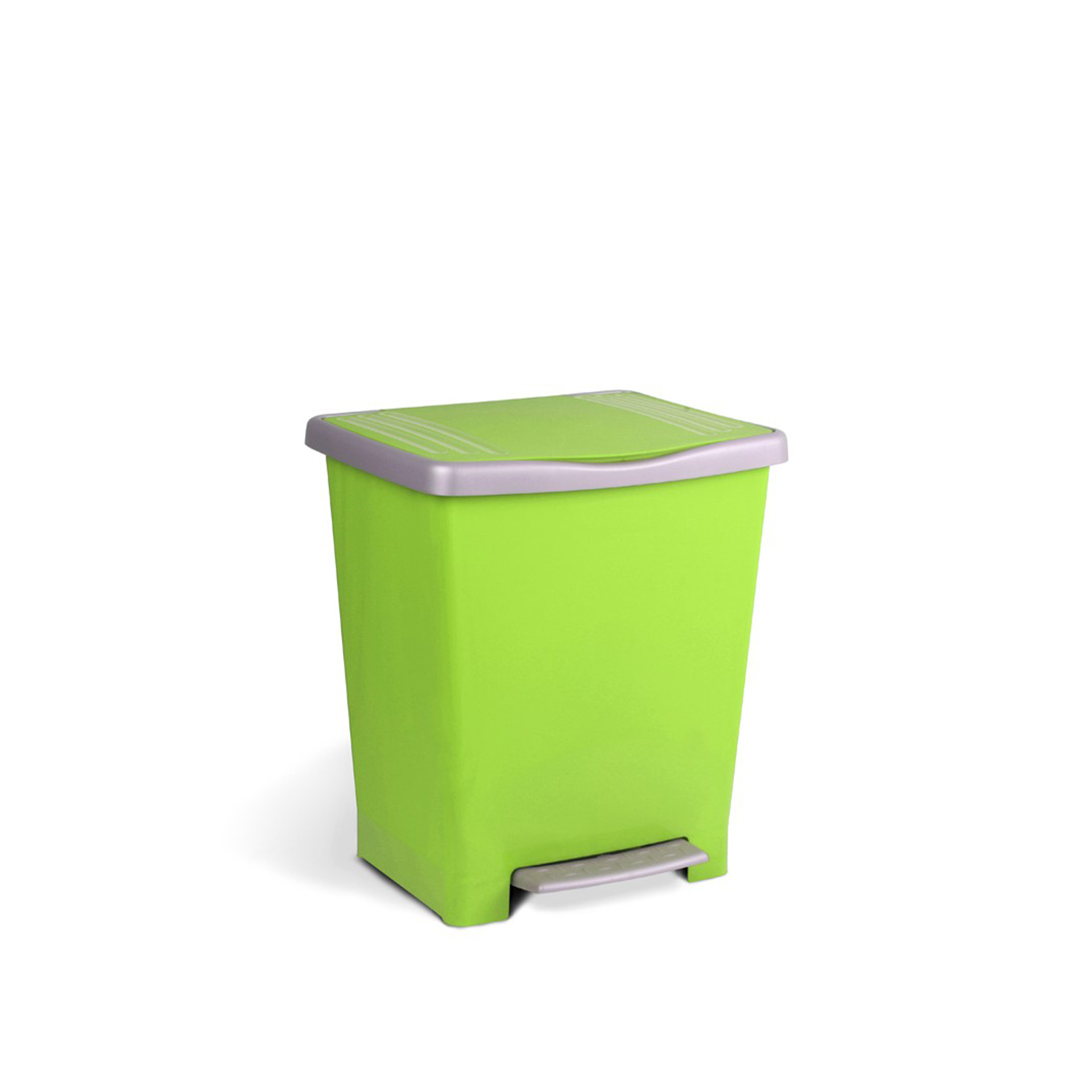 Balde Lixo com Pedal Millenium Verde 23L / 33.5X30X39CM