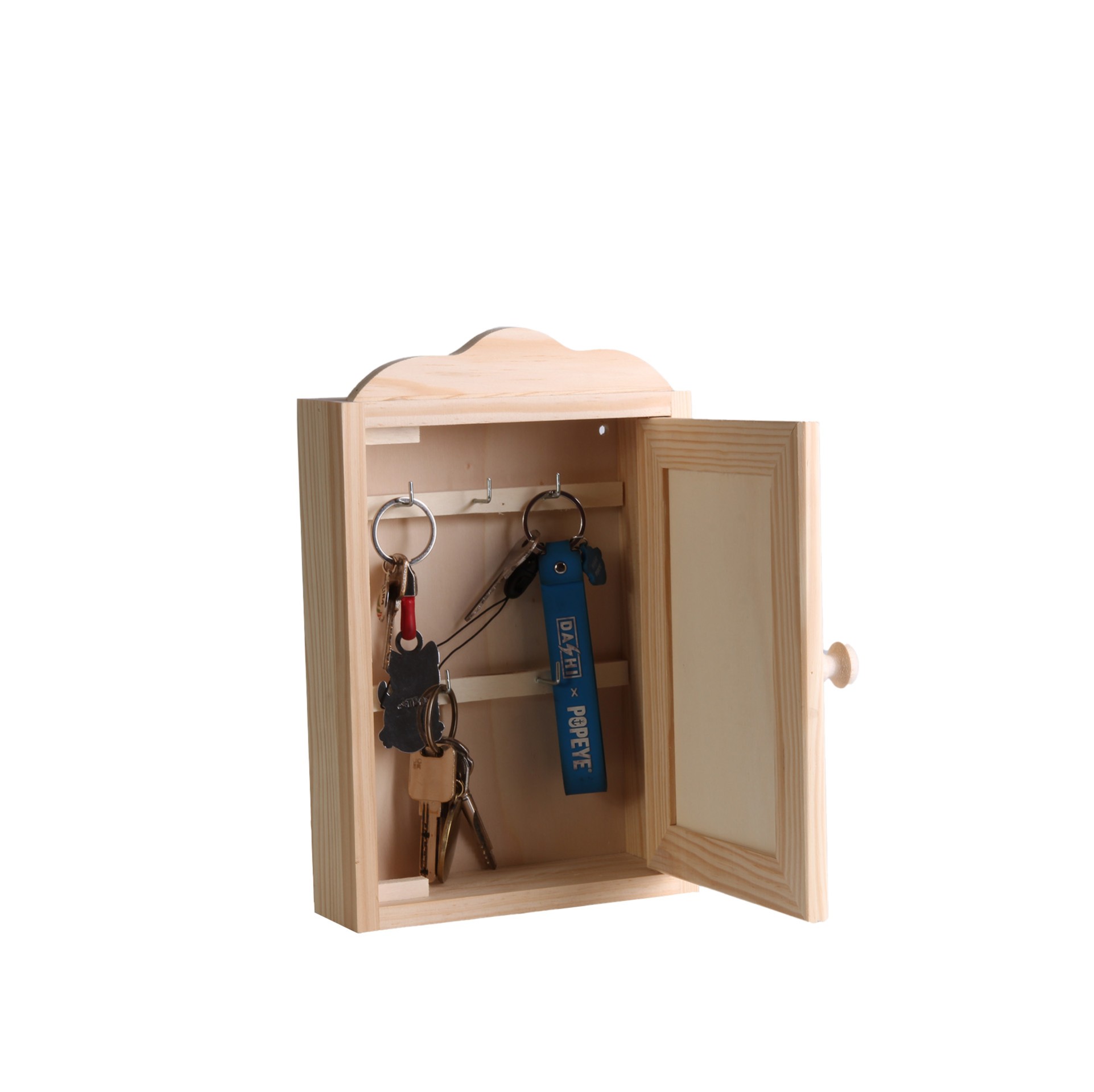 Chaveiro Madeira Natural 26.5X17.5X6CM