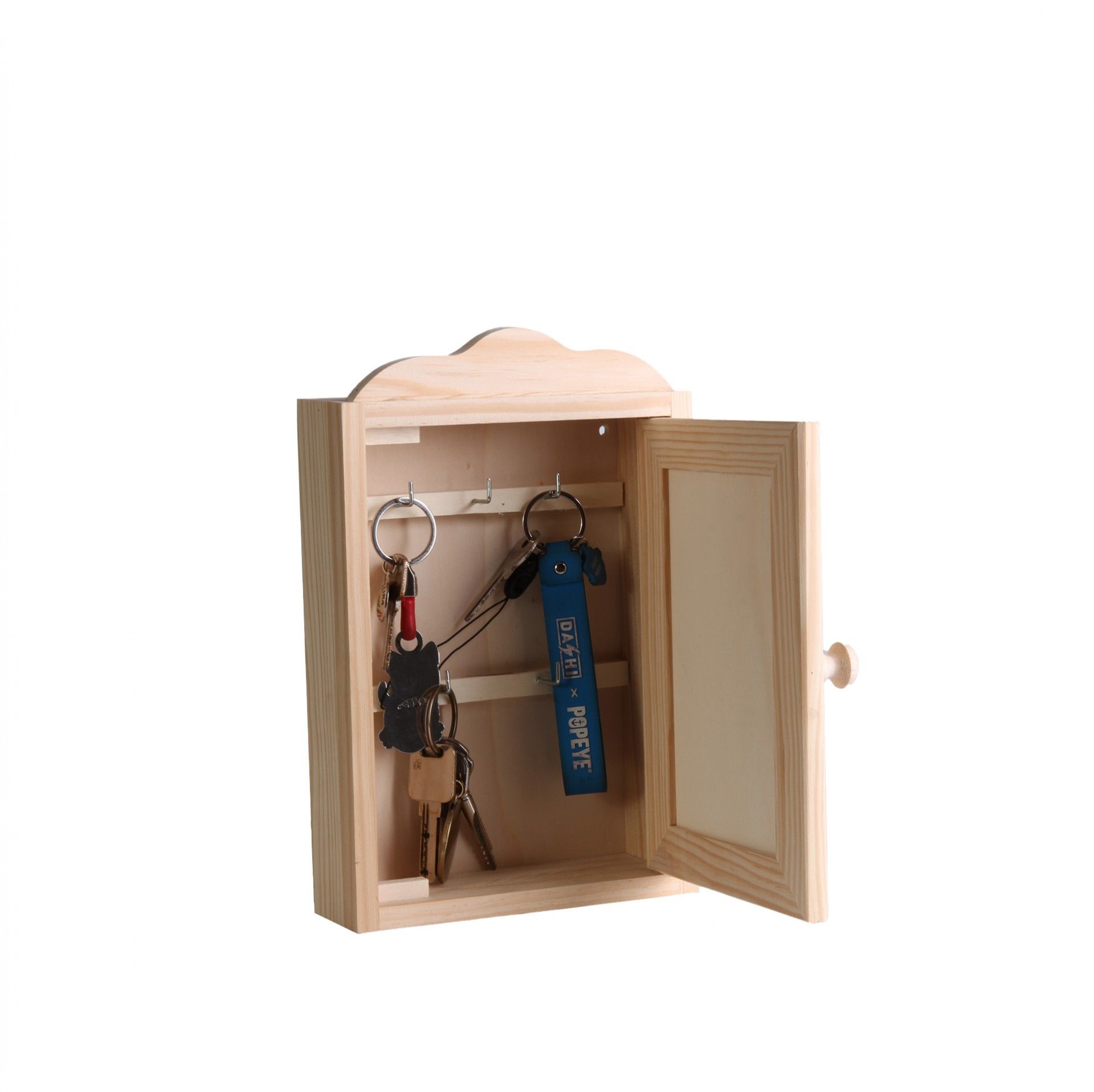 Chaveiro Madeira Natural 26.5X17.5X6CM